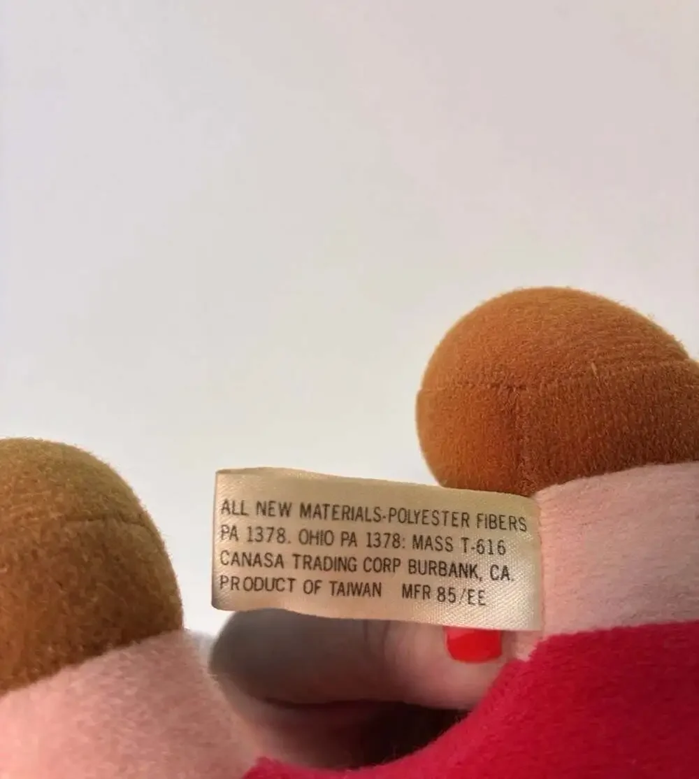 Vintage Walt Disney Animated Classic Film Pinocchio Plush Stuffed Toy
